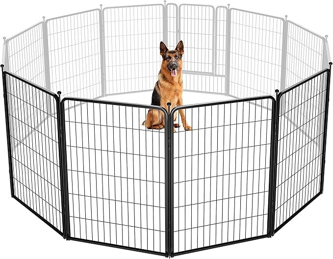 FXW Rollick Dog Playpen for Yard, RV CampingâPatented, 45 inch 4 Panels