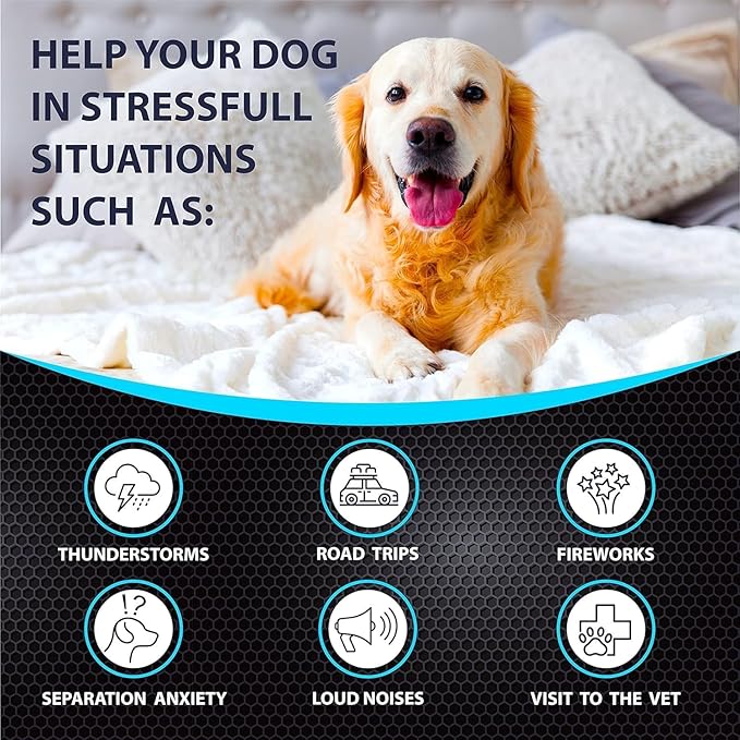 FURALAND Hemp Calming Chews for Dogs - Dog Calming Chews - Anxiety Relief Treats - Dog Calming Treats - Hemp Oil - Sleep Calming Aid - Advanced Calming Health Joint Support Supplement - Made in USA