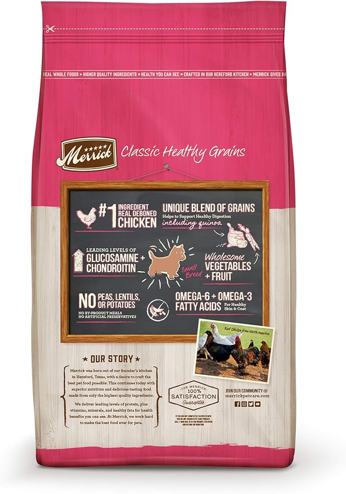 Merrick Classic Healthy Grains Dry Dog Food Small Breed Recipe - 12 lb. Bag