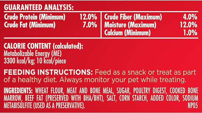 Milk-Bone MaroSnacks Dog Treats, Beef, 40 Ounce with Real Bone Marrow and Calcium
