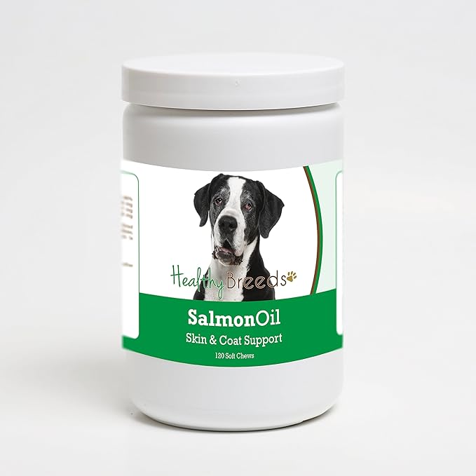 Healthy Breeds Great Dane Salmon Oil Soft Chews 120 Count