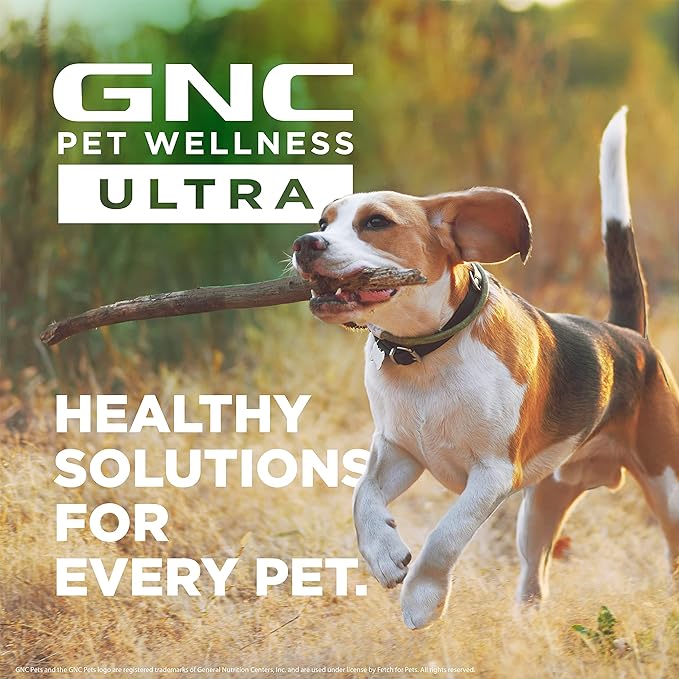 GNC Pets Ultra Multivitamin Soft Chews, Puppies, Chicken Flavor. 60-ct in 4.6 Oz Canister | Multivitamins for Puppies in Chicken Flavored Chewables from Pets Ultra