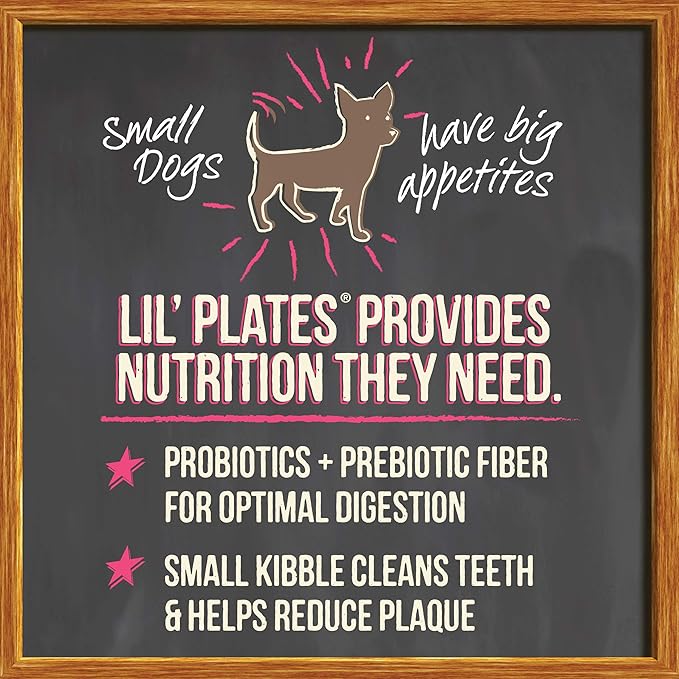 Merrick Lil’ Plates Premium Grain Free Dry Puppy Food for Small Dogs, Real Chicken and Sweet Potato Kibble - 12.0 lb. Bag