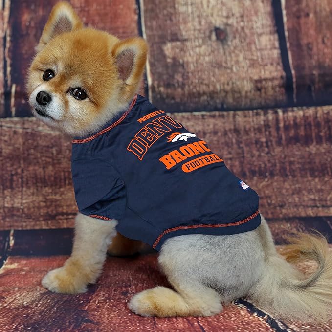 Pets First Denver Broncos T-Shirt, Large, Dallas Cowboys
