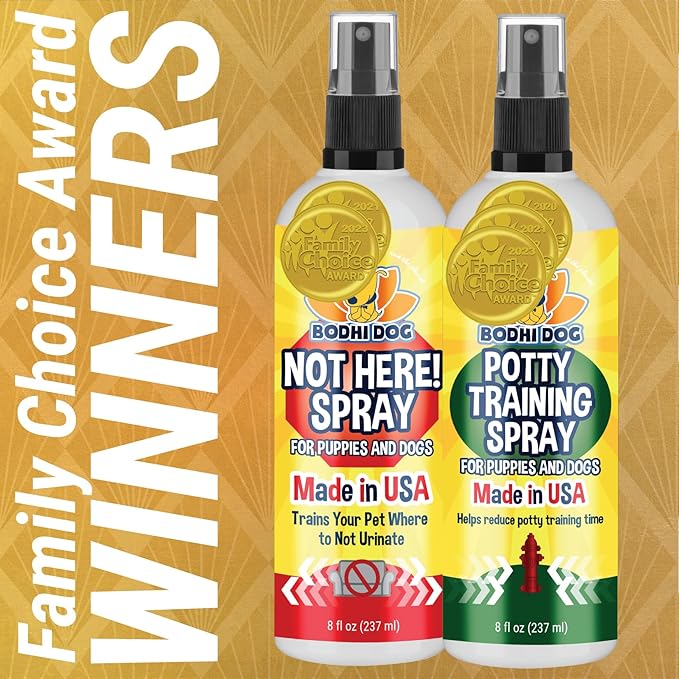 Bodhi Dog Potty Training Spray | Indoor Outdoor Potty Training Aid for Dogs & Puppies | Puppy Potty Training for Potty Pads | Made in USA (New Puppy Bundle)