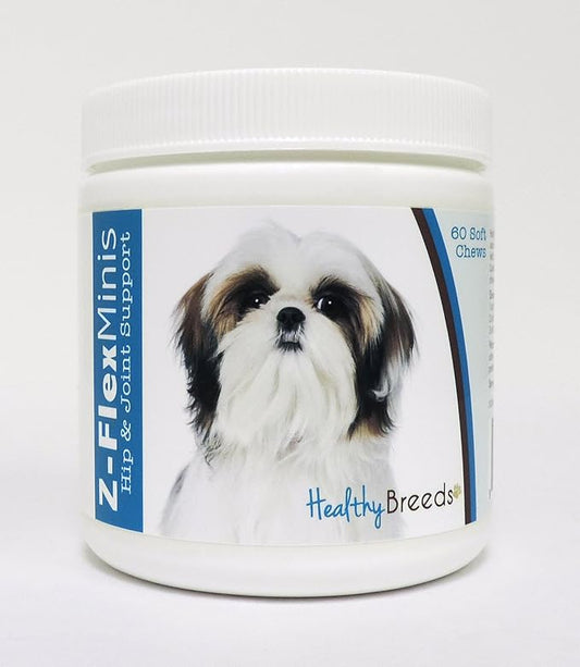 Healthy Breeds Shih Tzu Z-Flex Minis Hip and Joint Support Soft Chews 60 Count