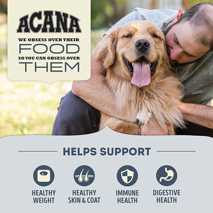 ACANA Adult Dry Dog Food, Light & Fit Recipe, Grain Free Dog Food, 13lb