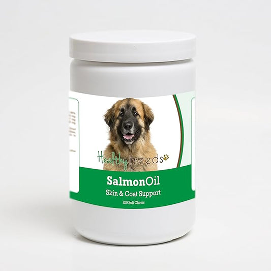 Healthy Breeds Leonberger Salmon Oil Soft Chews 120 Count