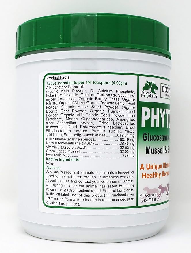 Dogzymes Phyto Flex - Glucosamine, Chondroitin, MSM and Hyaluronic Acid… (2 pound)