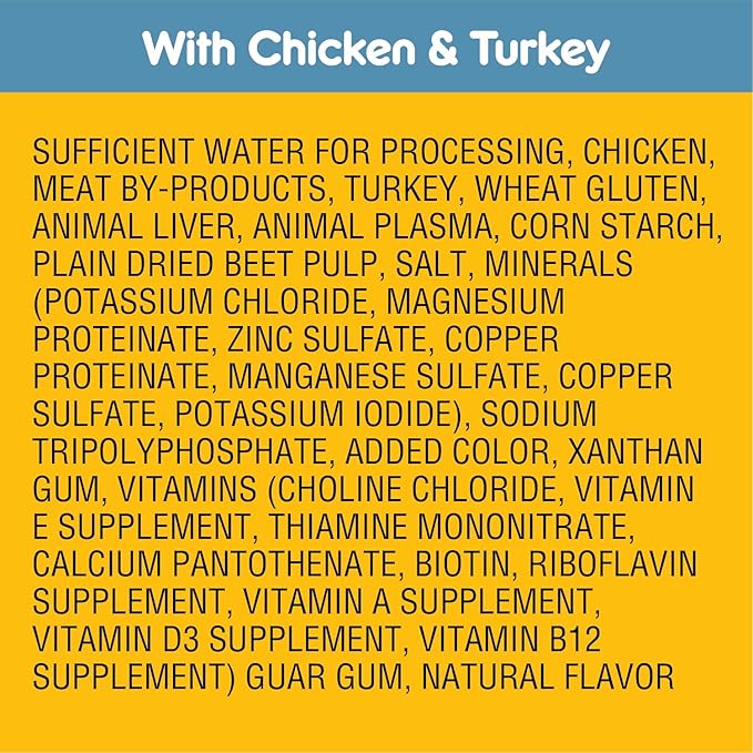 Pedigree High Protein Wet Dog Food Pouches, Variety Pack, 3.5 oz. Pouches,(Pack of 18)