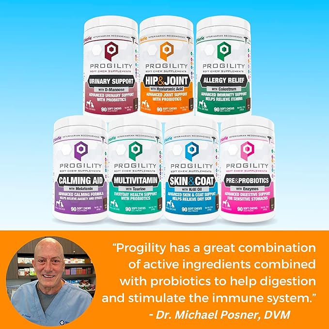 Nootie Progility Mini Allergy Relief Supplement, Itch Relief Supplement for Dogs, 60 Soft Chews per Container