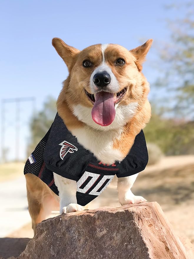 NFL Atlanta Falcons Dog Jersey, Size: XX-Large. Best Football Jersey Costume for Dogs & Cats. Licensed Jersey Shirt