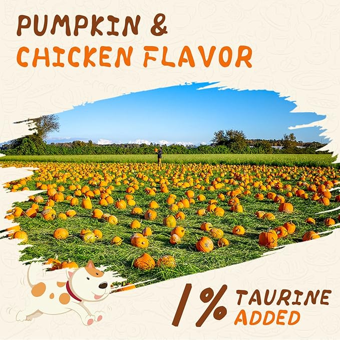 Dog Treats Chicken Wrapped Pumpkin Biscuits, Grain Rawhide and Gluten Free, w/Taurine Low Fat Healthy Chewy Training Treats,12.5 oz