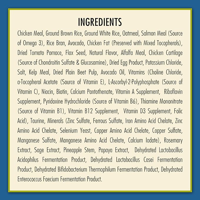 AvoDerm Natural Chicken Meal & Brown Rice Formula Large Breed Dry Dog Food, For Pet Food Allergy Support, 26 lb