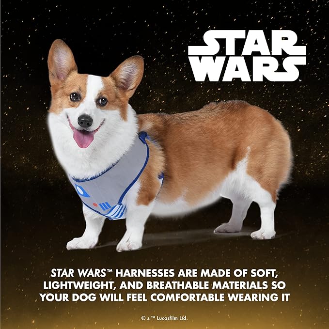 Star Wars R2D2 Dog Harness, Size Small | Small Dog Harness, No Pull Dog Harness for Small Dogs, Step in Dog Harness | R2D2 Star Wars Dog Harness with D-Ring for Your Star Wars Dog