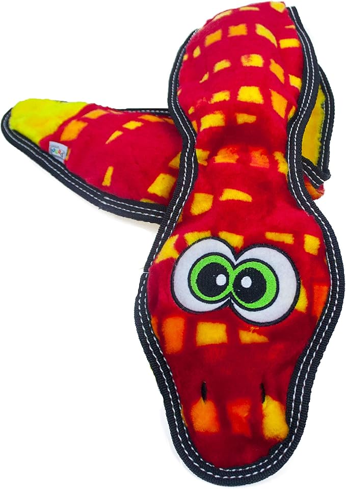 Outward Hound Tough Seamz Snake Plush Dog Toy, XL