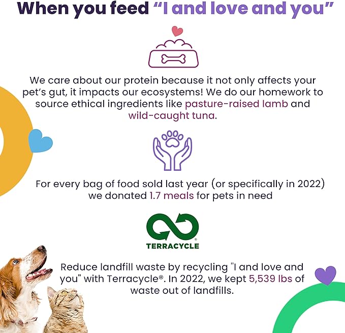 I AND LOVE AND YOU Stir and Boom Dehydrated Freeze Dried Raw Dog Food - Beef - Grain Free, Real Meat, No Fillers, 3lb Bag