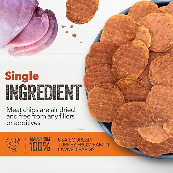 Gaines Family Farmstead Turkey Tendon Chips for Dogs, All-Natural, Grain-Free, Soy-Free, Dye-Free, Healthy Dog Treats for All Ages & Breeds, Puppies, Made in USA, 5 oz