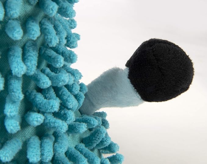 goDog Llamas Noodle Squeaky Plush Dog Toy, Chew Guard Technology - Blue, Small