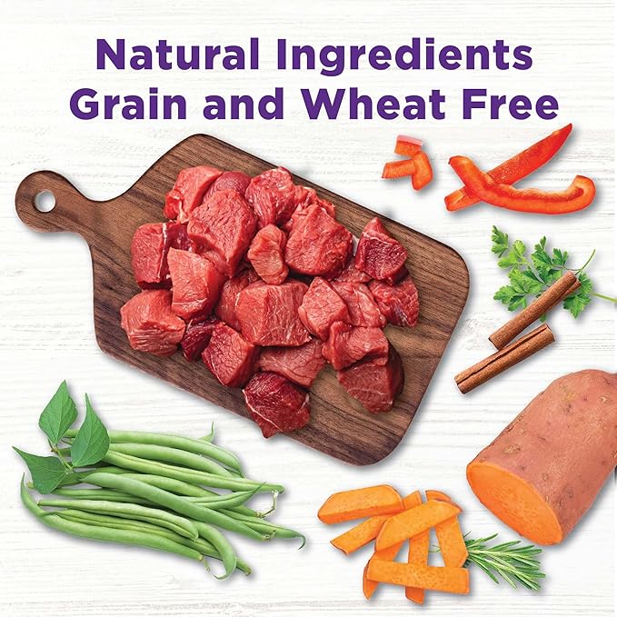 Wellness Bowl Boosters Hearty Toppers, Beef & Green Beans Recipe in Savory Bone Broth Dog Food Toppers, 5.5 Ounce Pouch (Pack of 12)