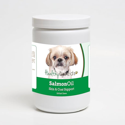 Healthy Breeds Peekapoo Salmon Oil Soft Chews 120 Count