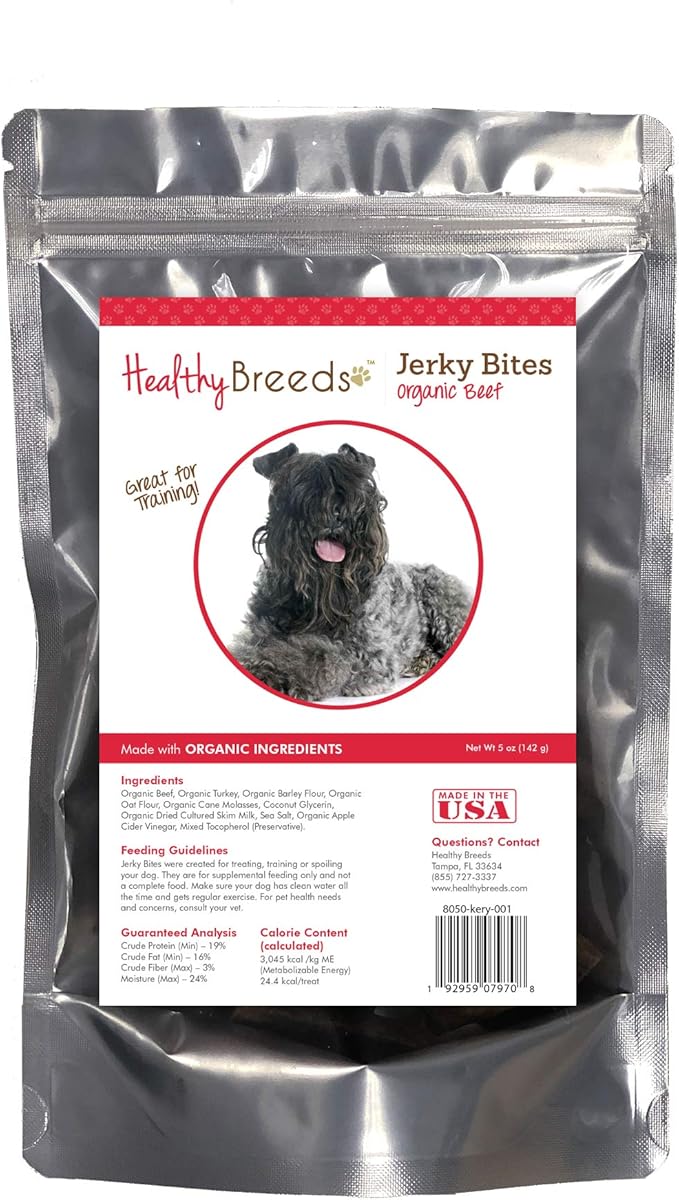 Healthy Breeds Kerry Blue Terrier Jerky Bites Beef Recipe Dog Treats 5 oz