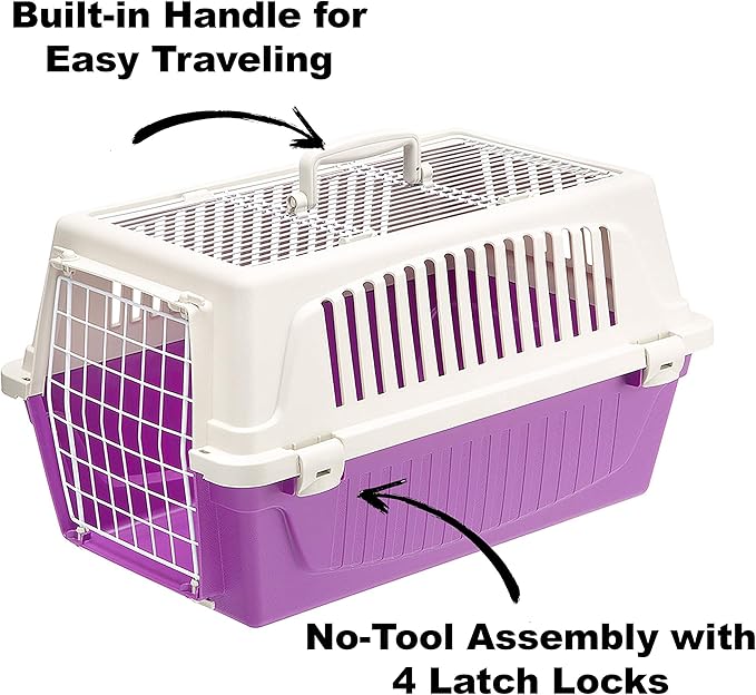 Atlas Pet Carrier | Small Pet Carrier for Dogs & Cats w/Top & Front Door Access