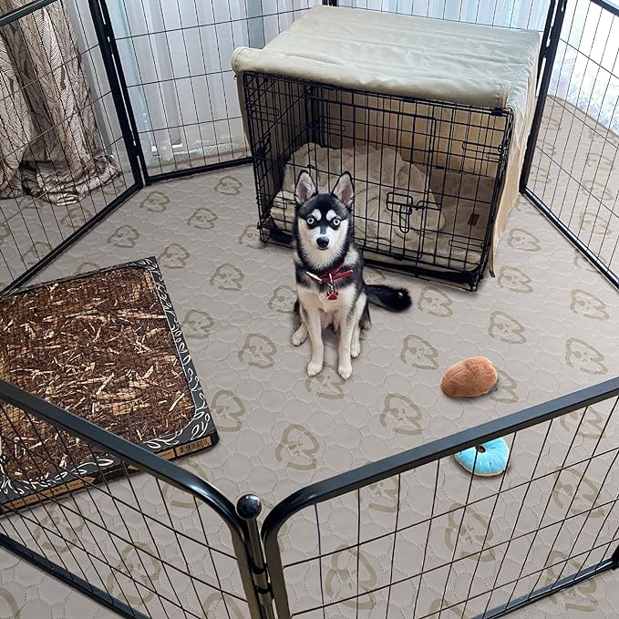 FXW Homeplus Dog Playpen Designed for Indoor Use, 24" Height for Puppy and Small Dogs, BlackāPatented