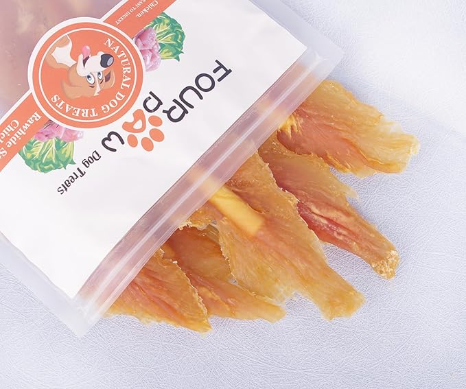 Dog Treats, Rawhide Sticks Insert Chicken Breast, Dogs Chew Treats, 5.5 Inch, 8 oz