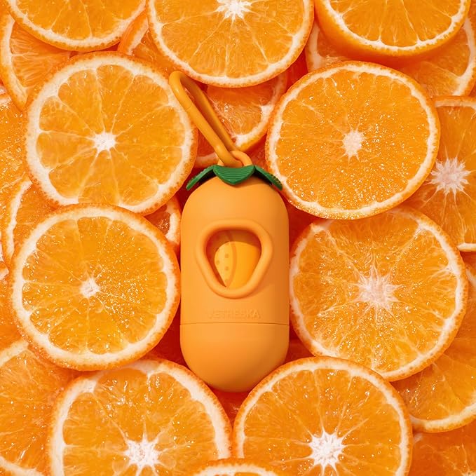 VETRESKA Citrus Scented Dog Poop Bags, Leak Proof, Extra Thick and Large Pet Waste Bags for Dogs Walking, Cat Litter and Babies' Diaper, 300 Count Bags (20 Refill Rolls), Orange