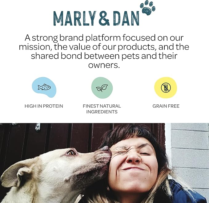 Marly & Dan Dental Care Chew Sticks, 5-in-1 Benefits for Dental and Immune System Health, Salmon, Peppermint & Green Tea, Chew Treats for Dogs (Dogs 12-26lbs)