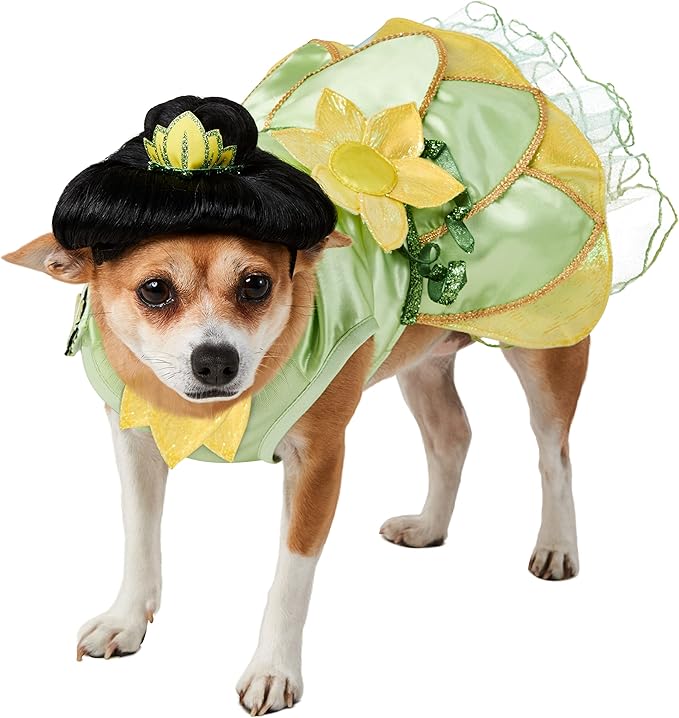 Rubie's Disney Princess and the Frog Tiana Pet Costume and Wig, As Shown, Small