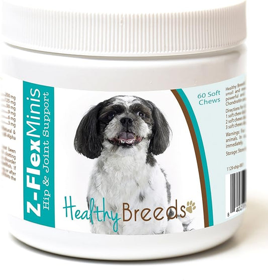 Healthy Breeds Shih-Poo Z-Flex Minis Hip and Joint Support Soft Chews 60 Count