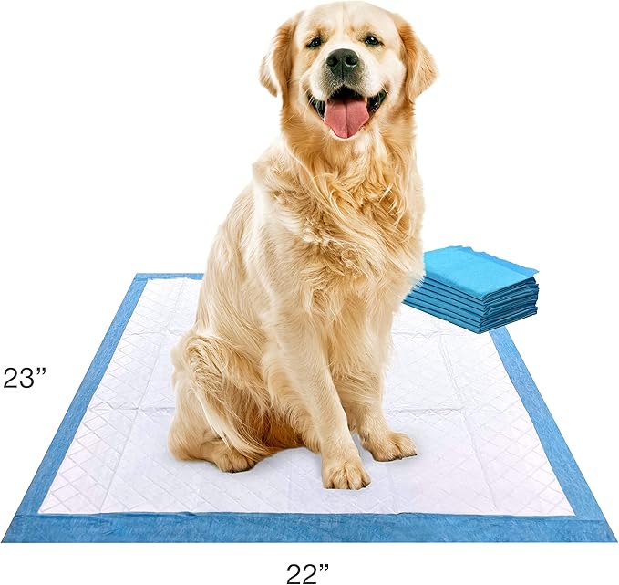 Four Paws Wee-Wee Superior Performance Pee Pads for Dogs of All Sizes, Leak-Proof Floor Protection Dog & Puppy Quilted Potty Training Pads, Unscented, 22" x 23" (7 Count)
