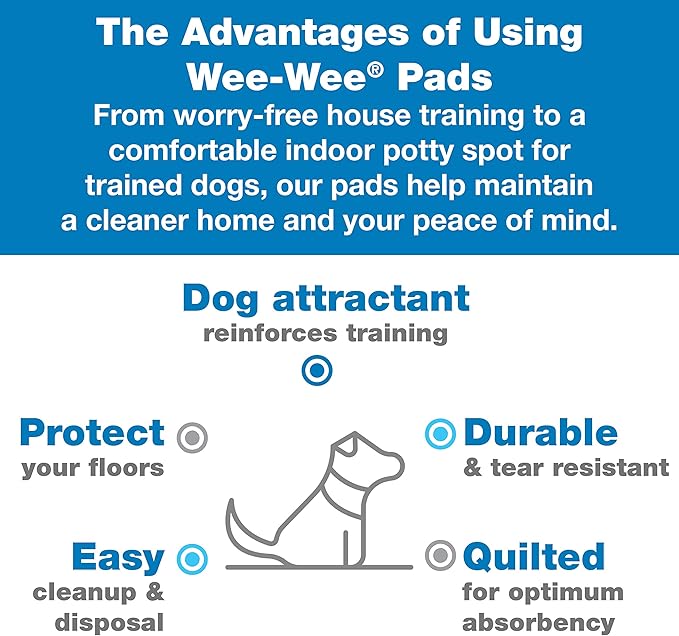 Four Paws Wee-Wee Odor Control with Febreze Freshness Pee Pads for Extra Large Dogs, Leak-Proof Floor Protection Dog & Puppy Quilted Potty Training Pads, Spring Fresh Scent, 28" x 30" (30 Count)