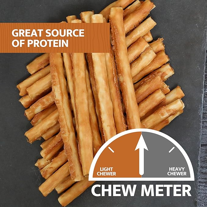 Chicken Collagen Sticks for Dogs, Dog Chews Long Lasting, Rawhide Free, 25 Count, Bully Sticks for Large, Medium, and Small Dogs