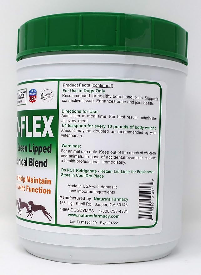 Dogzymes Phyto Flex - Glucosamine, Chondroitin, MSM and Hyaluronic Acid… (2 pound)