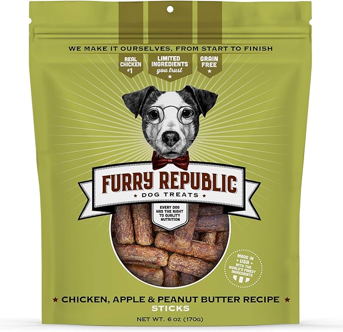 Dog Treats, Chewy Sticks Made in the USA 6 Ounce (Pack of 1)