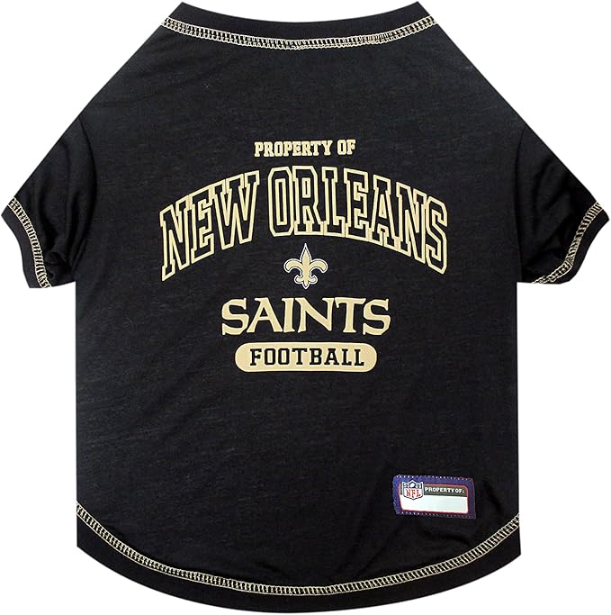 Pets First SHIRT for Dogs & Cats - NFL NEW ORLEANS SAINTS Dog T-Shirt, X-Large. - Cutest Pet Tee Shirt for the real sporty pup