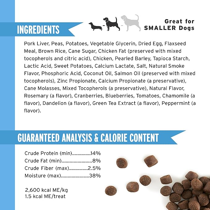 Pet Botanics 4 oz. Pouch Training Rewards Mini Soft & Chewy, Chicken Flavor, with 200 Treats Per Bag, The Choice of Top Trainers