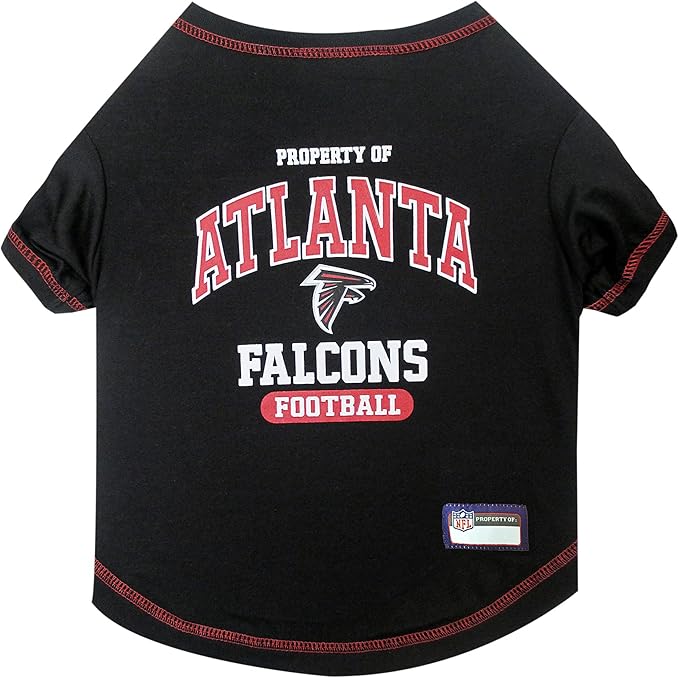 Pets First PET SHIRT for Dogs & Cats - NFL ATLANTA FALCONS Dog T-Shirt, Small. - Cutest Pet Tee Shirt for the real sporty pup