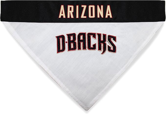 Pets First DMB-3217-S-M MLB Arizona Diamondbacks Reversible Pet Bandana, Small/Medium, MLB Team Color