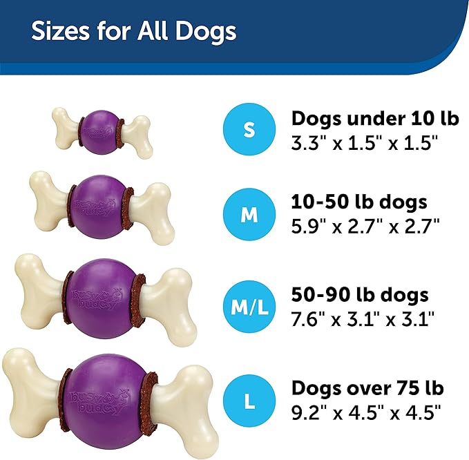 PetSafe® Busy Buddy® Bouncy Bone™, Treat Holding Dog Toy, Large, Best for Dogs Over 75 Lb.