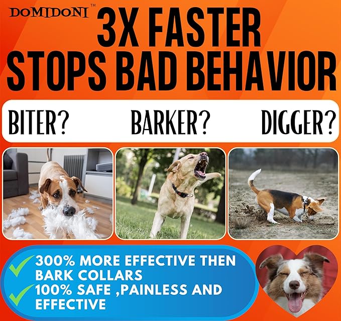 2024 Dog Bark Deterrent Device - Anti-Bark Devices for Dogs, No More Barks Dog Training Tool-Most Effective Dog Behavior Aid- Barking Eliminator Indoor/Outdoor, Dog Silencer/Behavior Corrector(Orange)