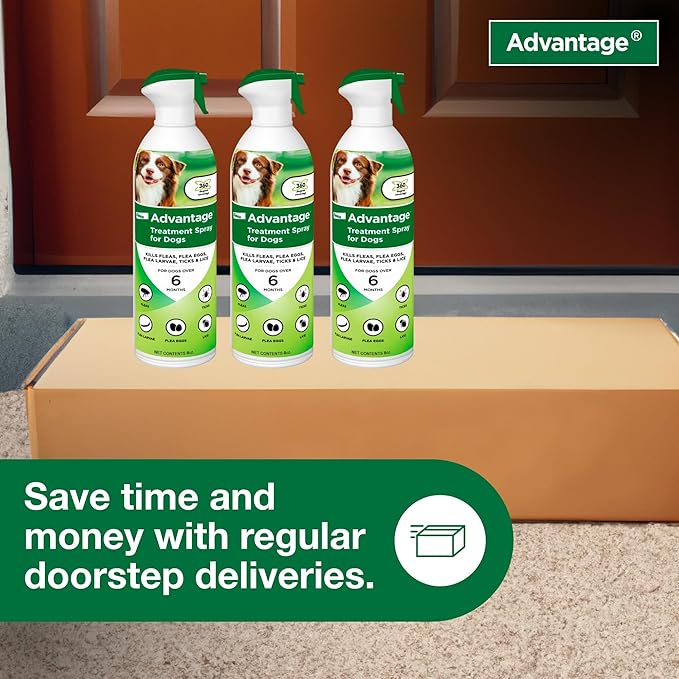 Advantage Dog Flea Treatment Spray | Kills Fleas & Ticks | Dog Flea Spray | 8 oz.