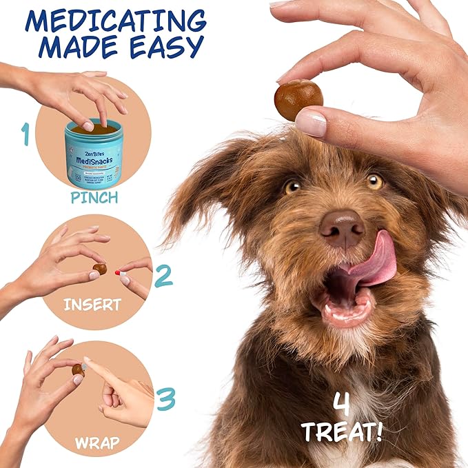 MediSnacks Pill Pouch Paste for Dogs Capsule (150 Servings) Peanut Butter Flavoured Immune and Digestive Support to Conceal Medication for Dogs Natural Soft Dog Treats 10.6oz