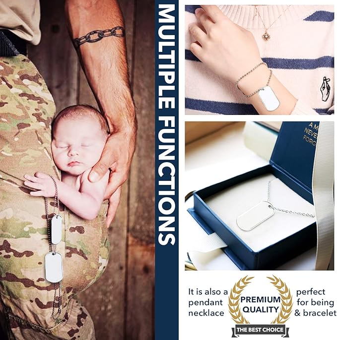 Youdepot Stainless Steel Pet ID Tags,Dog Tag,Personalized Dog Tags and Cat Tags,dog tags personalized, personalized dog tags 100PCS