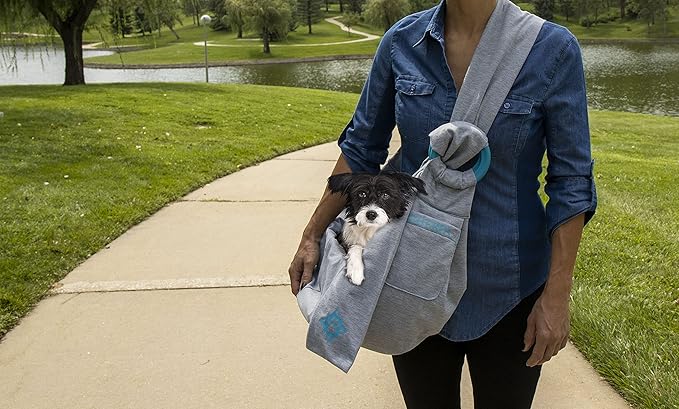 Sherpa Sling Hands-Free Wearable Pet Carrier - Gray, One Size