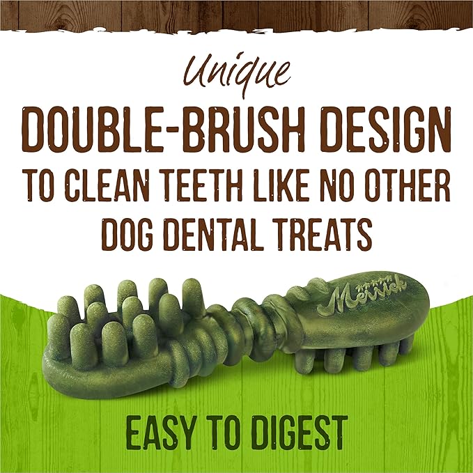 Merrick Fresh Kisses Natural Dental Chews Infused With Coconut And Botanical Oils For Medium Dogs 25-50 Lbs - 10 ct. Bag