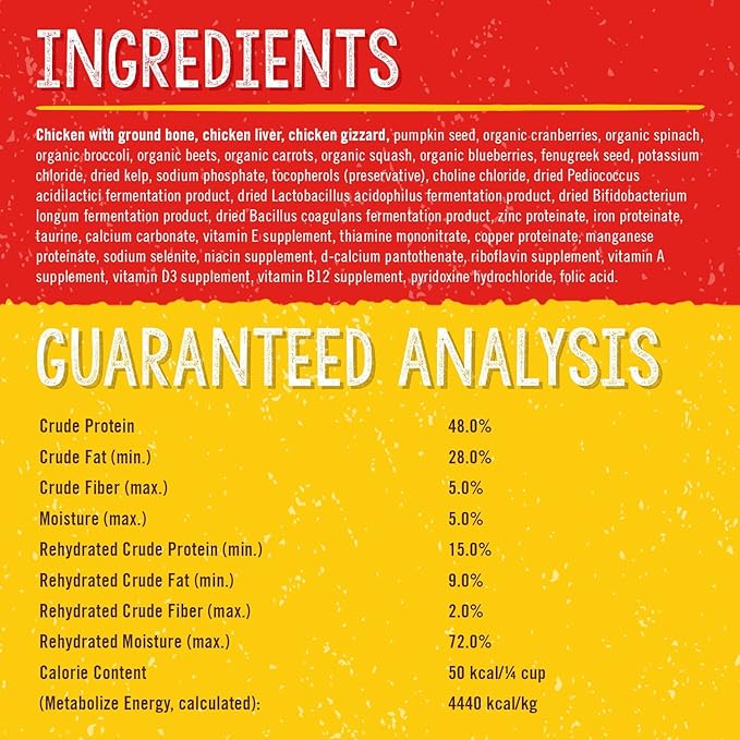 Stella & Chewy's Freeze Dried Raw Chewy’s Chicken Meal Mixers – Dog Food Topper for Small & Large Breeds – Grain Free, Protein Rich Recipe – 3.5 oz Bag